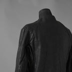超希少 新品 incarnation インカネーション / 24AW HEAVY WEIGHT BABY CALF LEAHER LAPELLESS JACKET LINED JJK-1 WITH SHEARLING COLLAR ヘヴィーベビーカーフ レザー ジャケット /