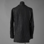 超希少 新品 incarnation インカネーション / 24AW HEAVY WEIGHT BABY CALF LEAHER LAPELLESS JACKET LINED JJK-1 WITH SHEARLING COLLAR ヘヴィーベビーカーフ レザー ジャケット /