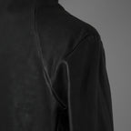 超希少 新品 incarnation インカネーション / 24AW HEAVY WEIGHT BABY CALF LEAHER LAPELLESS JACKET LINED JJK-1 WITH SHEARLING COLLAR ヘヴィーベビーカーフ レザー ジャケット /