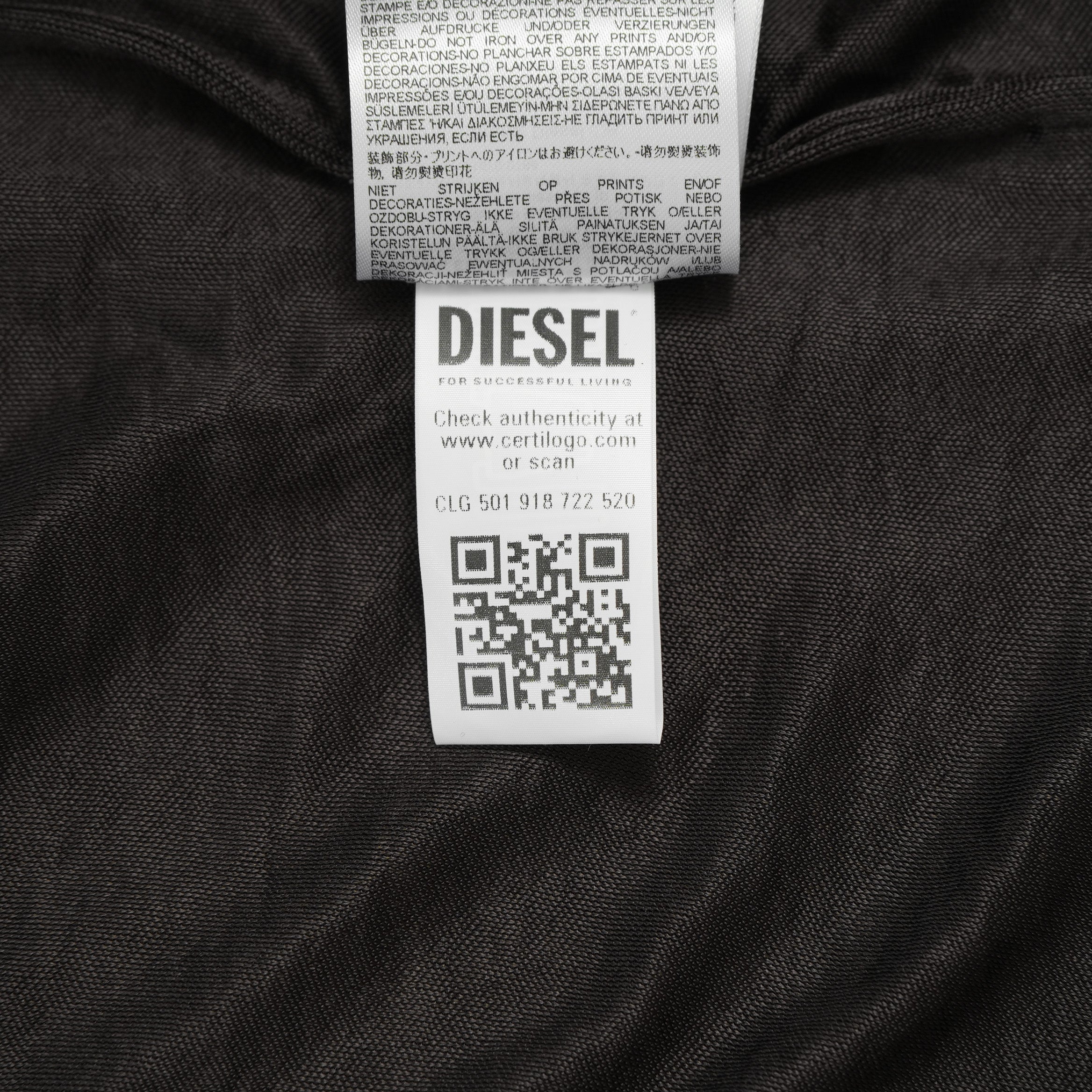 DIESEL ディーゼル / 美品 23AW S-FREDRIC-PLAIN 長袖シャツ / A181730SPAC / size 48 (BLACK)