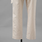 Brunello Cucinelli ブルネロ クチネリ/ 美品 20SS ベルト付きコットンツイルパンツ トラウザーズパンツ/ MA130P7032 / size 40 (IVORY) レディース