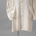 The Viridi-anne ザ ヴィリディアン / 美品 25SS ピグメントプリント ビエラ ショップ コート / VI-3845-06 / size 3 (IVORY)
