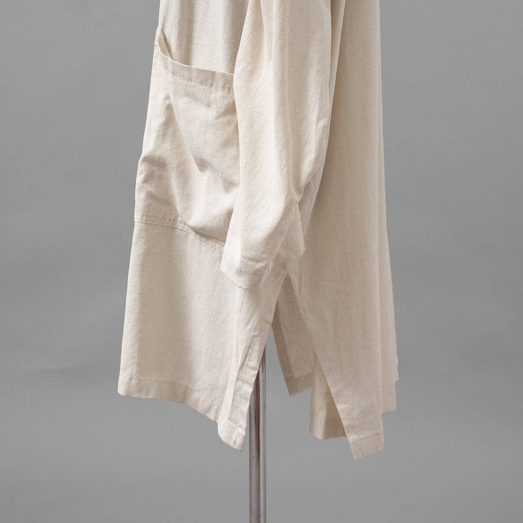 The Viridi-anne ザ ヴィリディアン / 美品 25SS ピグメントプリント ビエラ ショップ コート / VI-3845-06 / size 3 (IVORY)