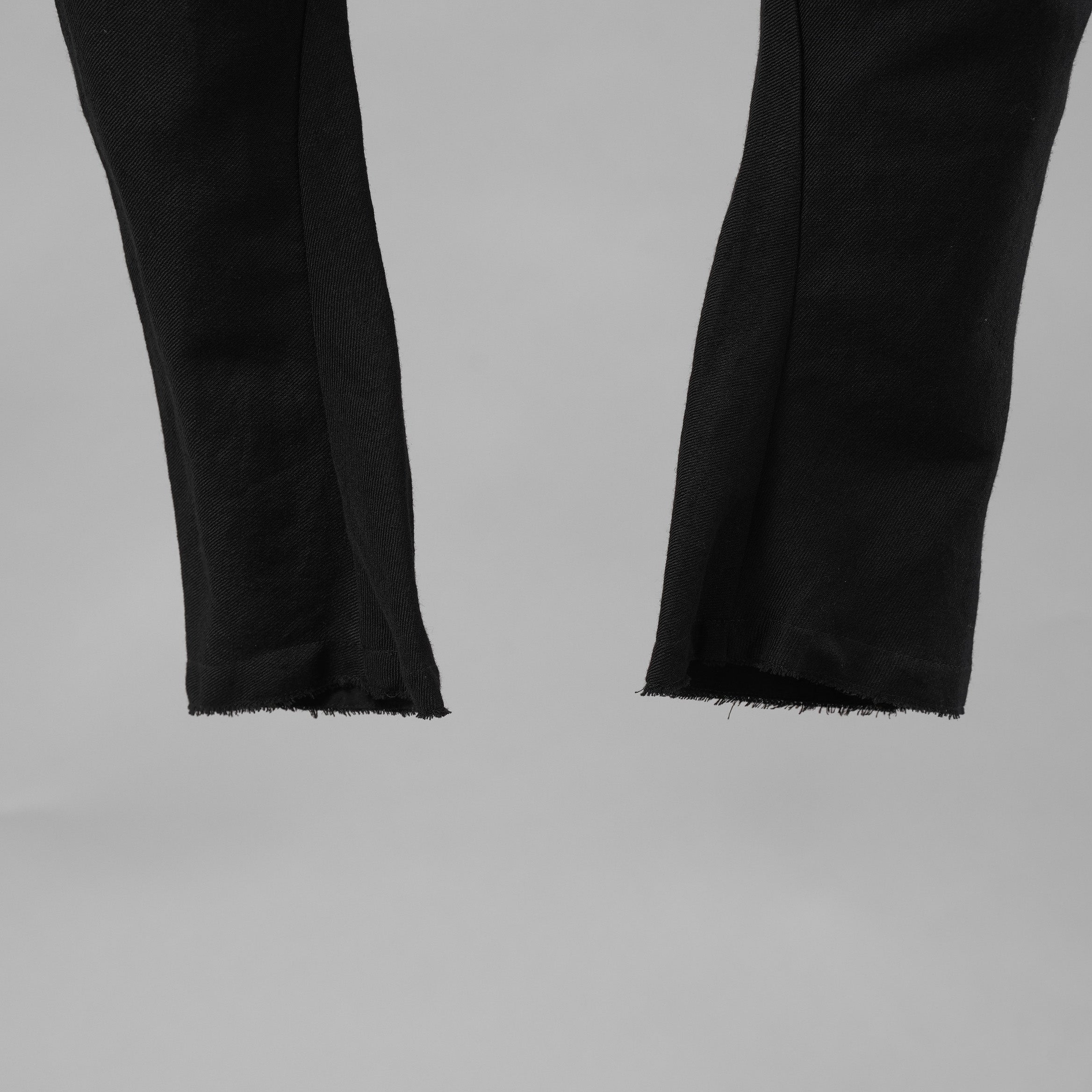 DEVOA デヴォア / 美品 24SS Slim Pants Wool Linen スリムパンツ ウール リネン パンツ / PTE-WLCS / size 2 (BLACK)