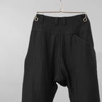 DEVOA デヴォア / 美品 24SS Slim Pants Wool Linen スリムパンツ ウール リネン パンツ / PTE-WLCS / size 2 (BLACK)