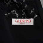 VALENTINO ヴァレンティノ / 22SS 美品 レース クロップド トップス / 長袖シャツ  / 1B3AE7A56FR / size 40 (BLACK) レディース