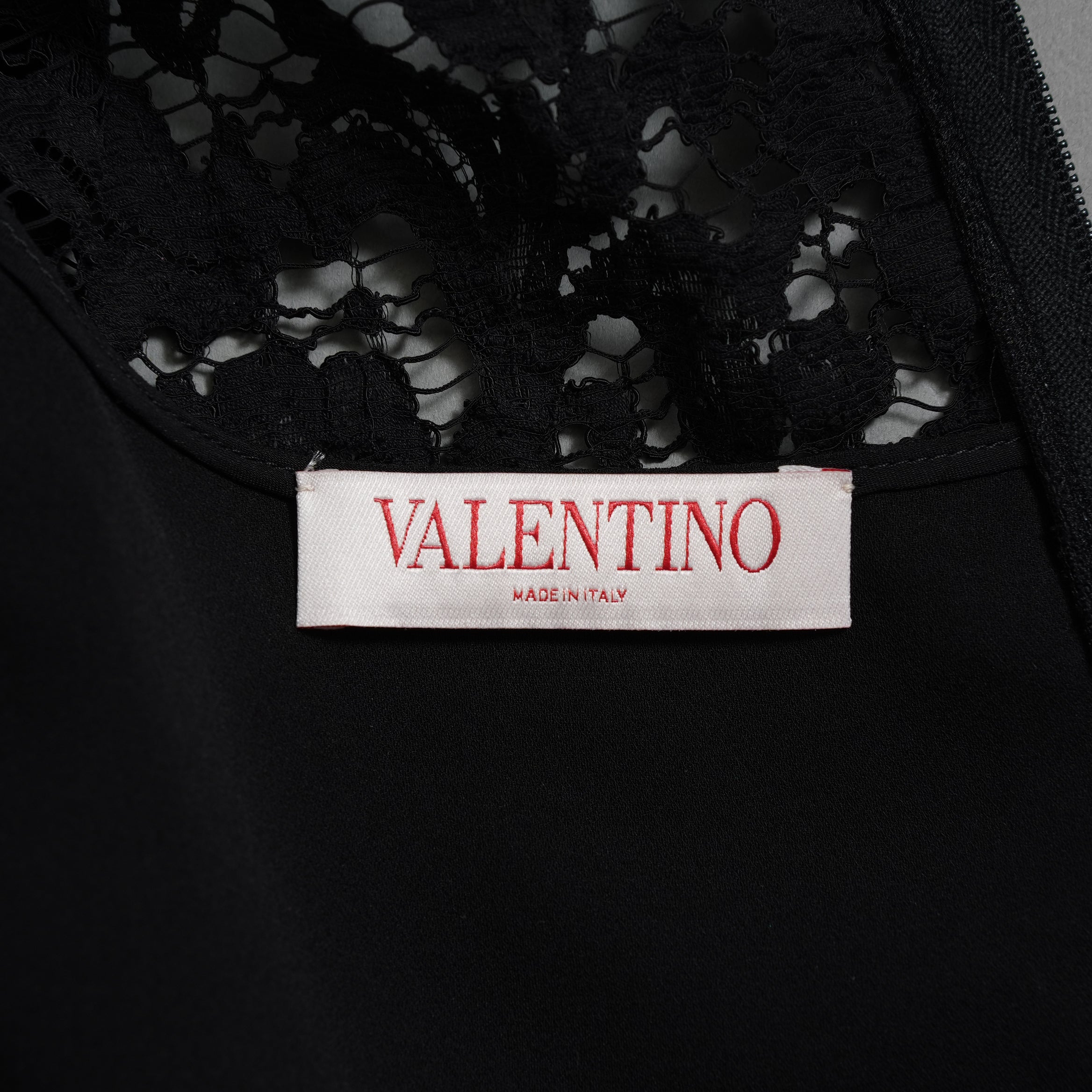 VALENTINO ヴァレンティノ / 22SS 美品 レース クロップド トップス / 長袖シャツ  / 1B3AE7A56FR / size 40 (BLACK) レディース