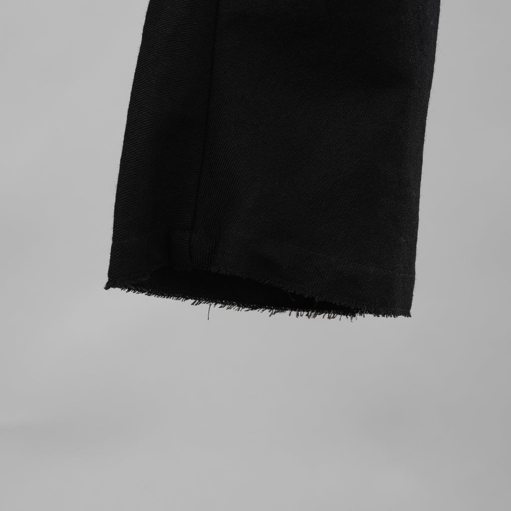 DEVOA デヴォア / 美品 24SS Slim Pants Wool Linen スリムパンツ ウール リネン パンツ / PTE-WLCS / size 2 (BLACK)