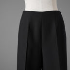 VALENTINO ヴァレンティノ / 22AW 美品 ウール キュロット パンツ センタープリーツ / MB3RB1961CF / size 40 (BLACK) レディース