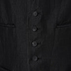 bajra バジュラ / 美品 26SS リネンカールマイヤー ベスト / 161BV01 / size 3 (BLACK) 352175-in-ue