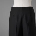 VALENTINO ヴァレンティノ / 22AW 美品 ウール キュロット パンツ センタープリーツ / MB3RB1961CF / size 40 (BLACK) レディース