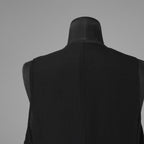 bajra バジュラ / 美品 26SS リネンカールマイヤー ベスト / 161BV01 / size 3 (BLACK) 352175-in-ue