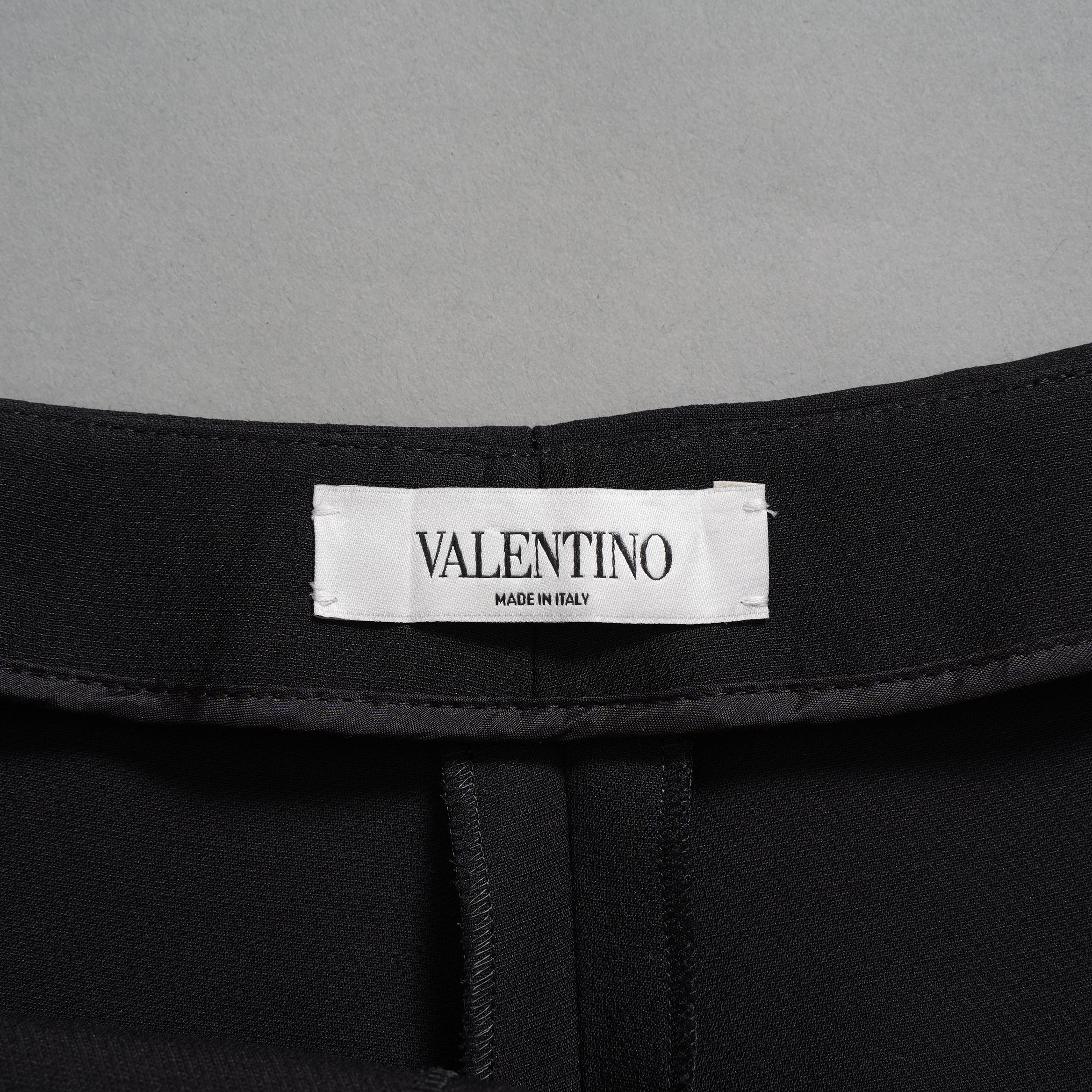 VALENTINO ヴァレンティノ / 22AW 美品 ウール キュロット パンツ センタープリーツ / MB3RB1961CF / size 40 (BLACK) レディース