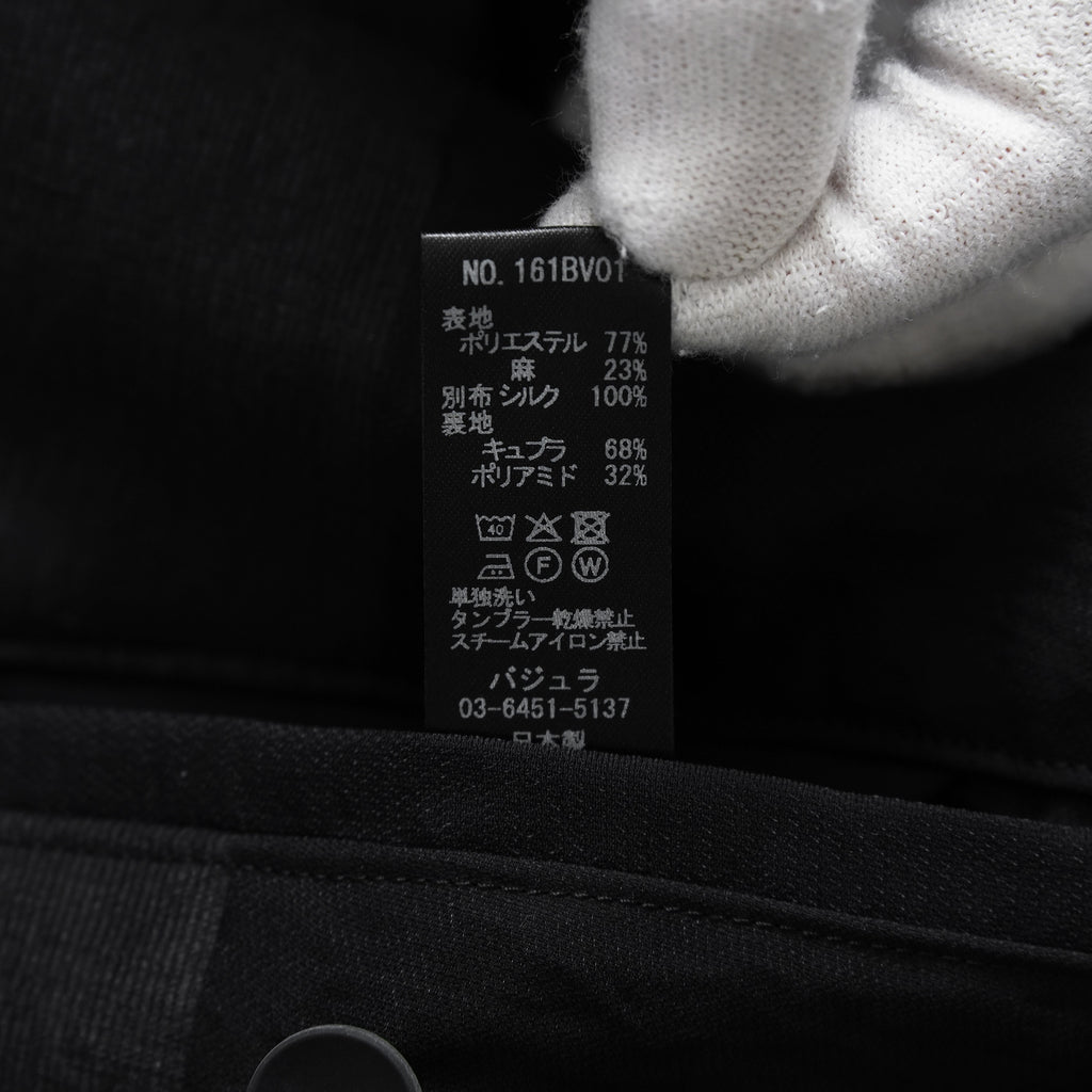 bajra バジュラ / 美品 26SS リネンカールマイヤー ベスト / 161BV01 / size 3 (BLACK) 352175-in-ue