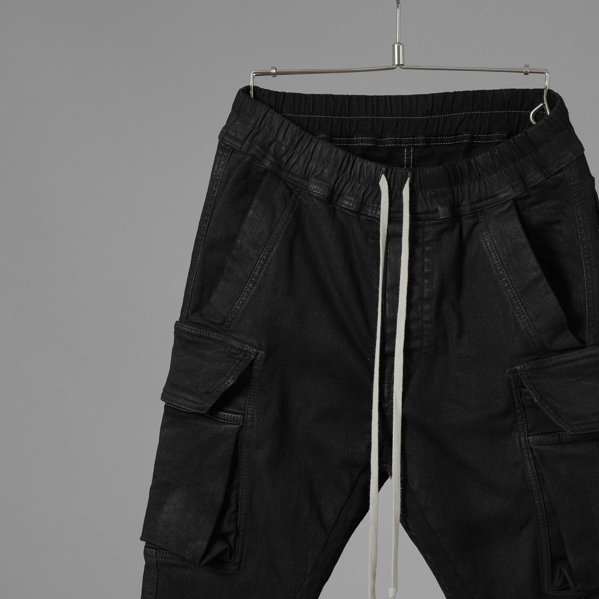 RICK OWENS DRKSHDW リックオウエンス ダークシャドウ / 美品 22SS MASTODON CUT GARGO PANTS マストドン カット カーゴ パンツ / DU-1B7386-SBB / size S (BLACK) 352176-in-ue