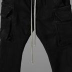 RICK OWENS DRKSHDW リックオウエンス ダークシャドウ / 美品 22SS MASTODON CUT GARGO PANTS マストドン カット カーゴ パンツ / DU-1B7386-SBB / size S (BLACK) 352176-in-ue