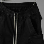 RICK OWENS DRKSHDW リックオウエンス ダークシャドウ / 美品 22SS MASTODON CUT GARGO PANTS マストドン カット カーゴ パンツ / DU-1B7386-SBB / size S (BLACK) 352176-in-ue