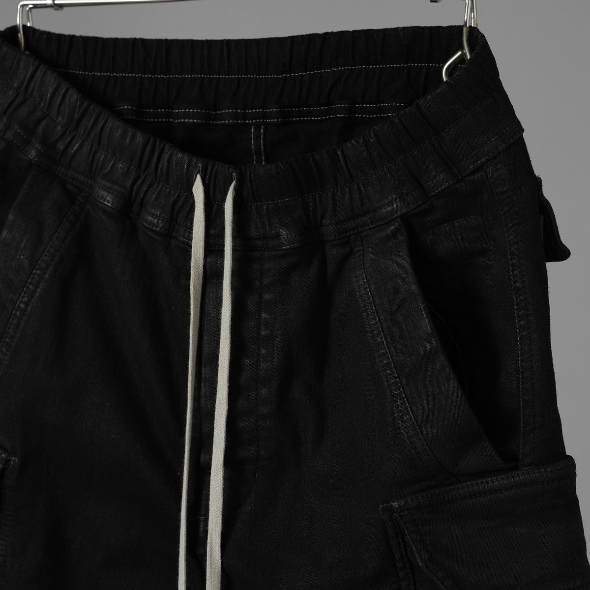 RICK OWENS DRKSHDW リックオウエンス ダークシャドウ / 美品 22SS MASTODON CUT GARGO PANTS マストドン カット カーゴ パンツ / DU-1B7386-SBB / size S (BLACK) 352176-in-ue