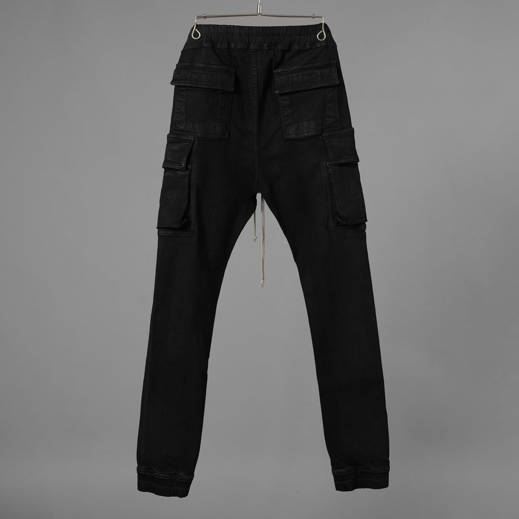 RICK OWENS DRKSHDW リックオウエンス ダークシャドウ / 美品 22SS MASTODON CUT GARGO PANTS マストドン カット カーゴ パンツ / DU-1B7386-SBB / size S (BLACK) 352176-in-ue