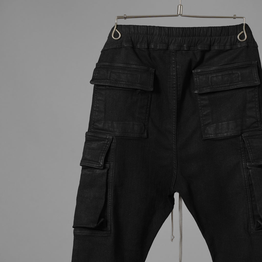 RICK OWENS DRKSHDW リックオウエンス ダークシャドウ / 美品 22SS MASTODON CUT GARGO PANTS マストドン カット カーゴ パンツ / DU-1B7386-SBB / size S (BLACK) 352176-in-ue