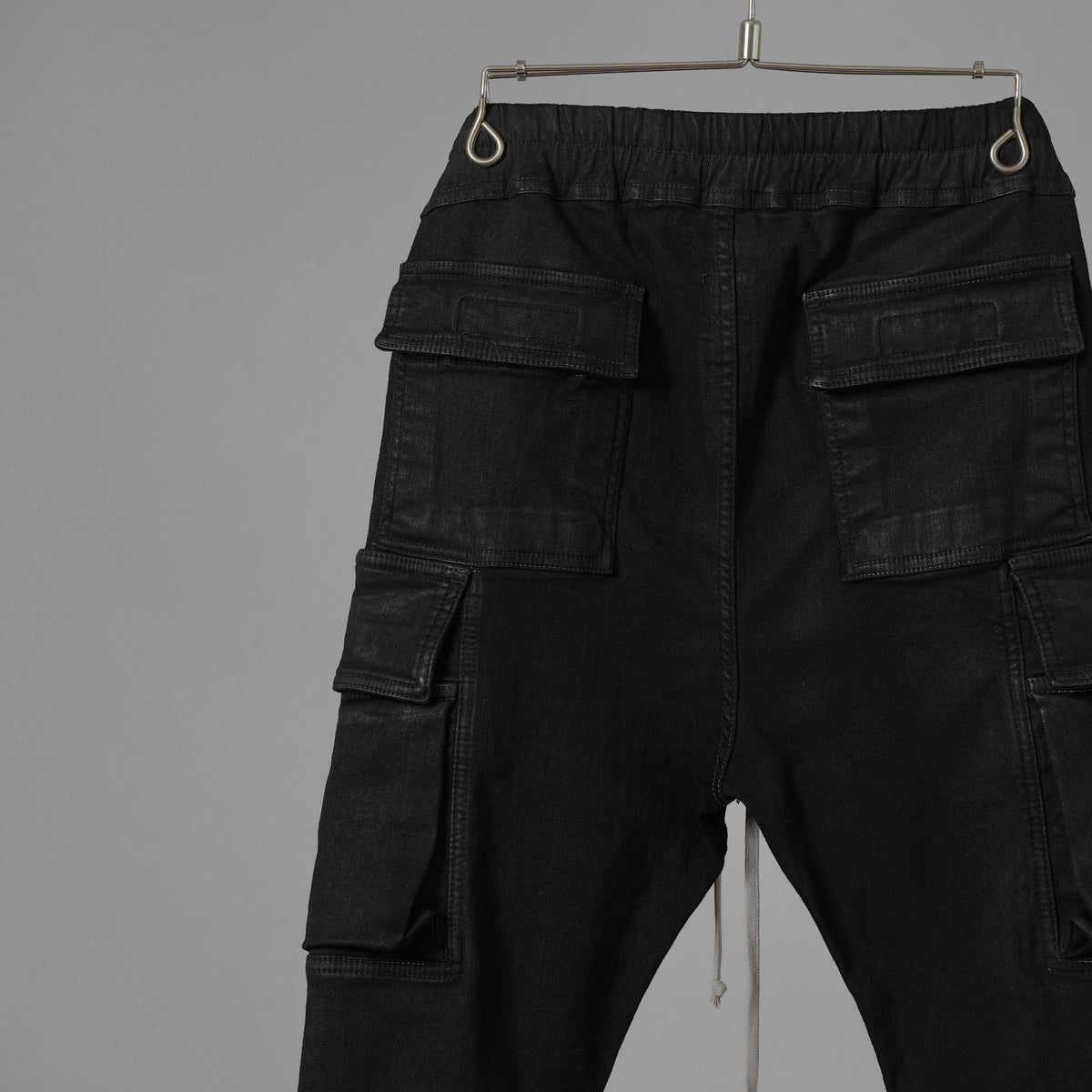 RICK OWENS DRKSHDW リックオウエンス ダークシャドウ / 美品 22SS MASTODON CUT GARGO PANTS マストドン カット カーゴ パンツ / DU-1B7386-SBB / size S (BLACK) 352176-in-ue