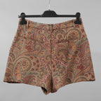 未使用 ETRO エトロ / 21AW Paisley wool and silk blend skort ショートパンツ / 212-18206-0604 / size 42 (BEIGE) レディース