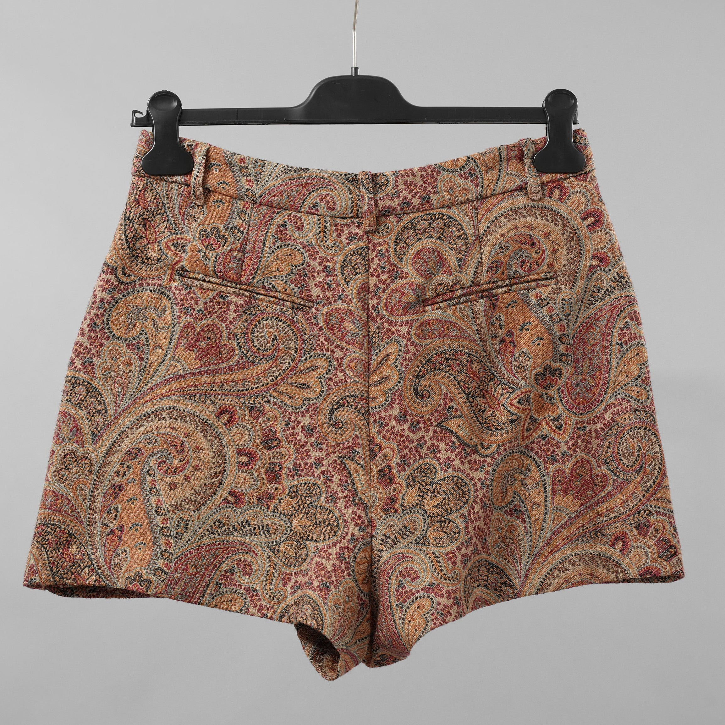 未使用 ETRO エトロ / 21AW Paisley wool and silk blend skort ショートパンツ / 212-18206-0604 / size 42 (BEIGE) レディース