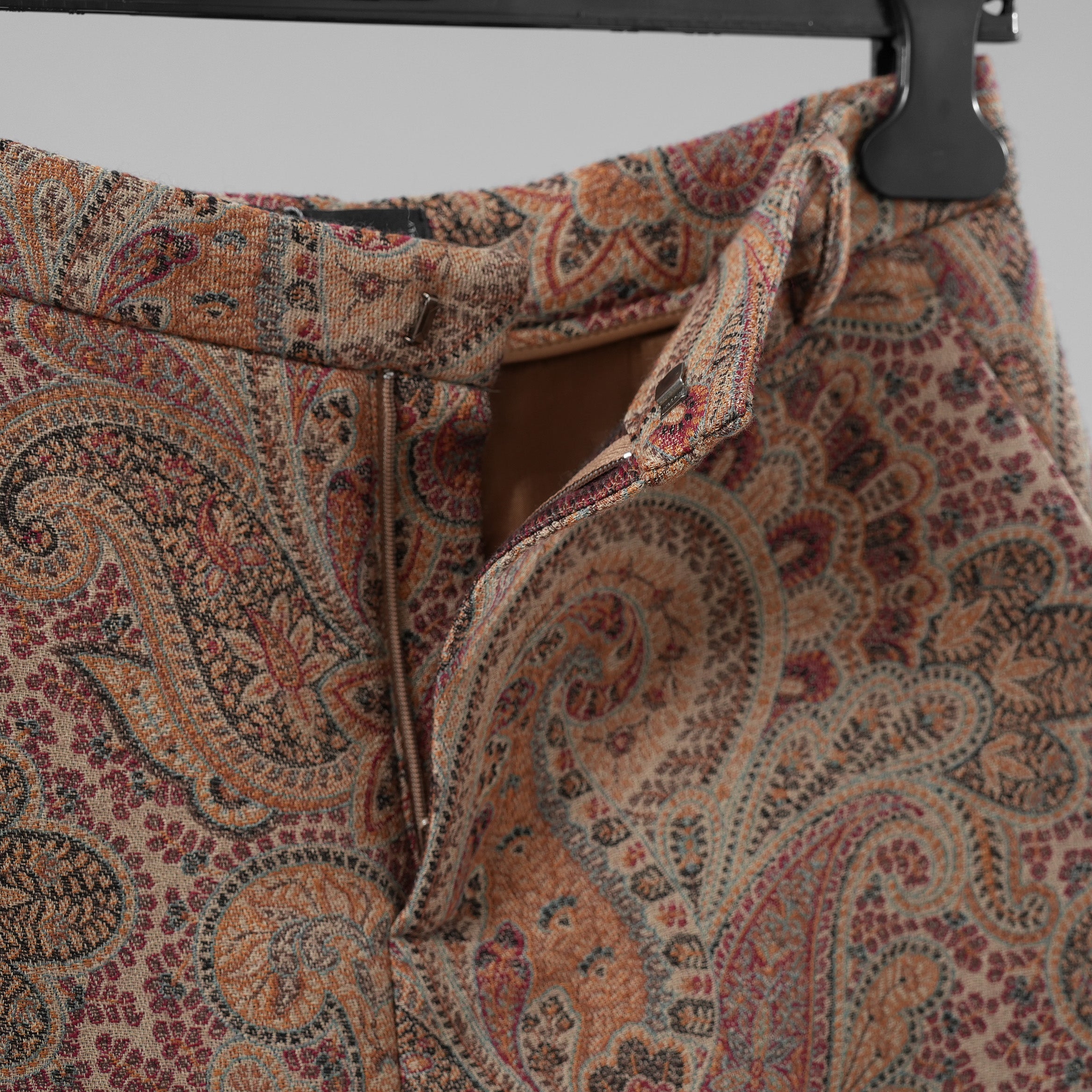 未使用 ETRO エトロ / 21AW Paisley wool and silk blend skort ショートパンツ / 212-18206-0604 / size 42 (BEIGE) レディース