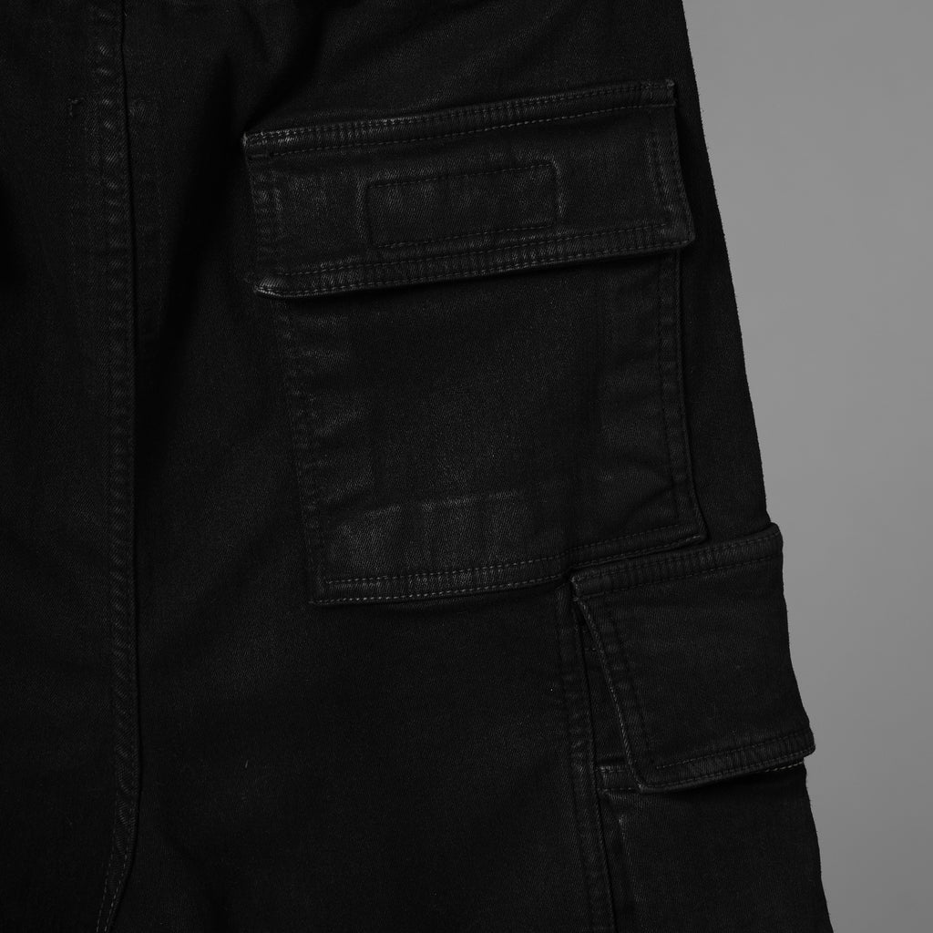 RICK OWENS DRKSHDW リックオウエンス ダークシャドウ / 美品 22SS MASTODON CUT GARGO PANTS マストドン カット カーゴ パンツ / DU-1B7386-SBB / size S (BLACK) 352176-in-ue