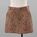 未使用 ETRO エトロ / 21AW Paisley wool and silk blend skort ショートパンツ / 212-18206-0604 / size 42 (BEIGE) レディース