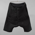 希少 incarnation インカネーション / 17SS LINEA_F by incarnation MMXVII-X630 PANTS W.POCKET SARROUEL SHORT UNLINED サルエル パンツ / size S (BLACK)