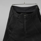 希少 incarnation インカネーション / 17SS LINEA_F by incarnation MMXVII-X630 PANTS W.POCKET SARROUEL SHORT UNLINED サルエル パンツ / size S (BLACK)