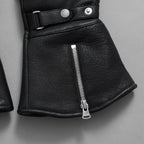 ISAMU KATAYAMA BACKLASH イサムカタヤマ バックラッシュ / ディアスキン モーターサイクルグローブ ロングタイプ 鹿革 / size M (BLACK) アクセサリー 123066-alm