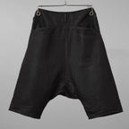 希少 incarnation インカネーション / 17SS LINEA_F by incarnation MMXVII-X630 PANTS W.POCKET SARROUEL SHORT UNLINED サルエル パンツ / size S (BLACK)