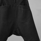 希少 incarnation インカネーション / 17SS LINEA_F by incarnation MMXVII-X630 PANTS W.POCKET SARROUEL SHORT UNLINED サルエル パンツ / size S (BLACK)