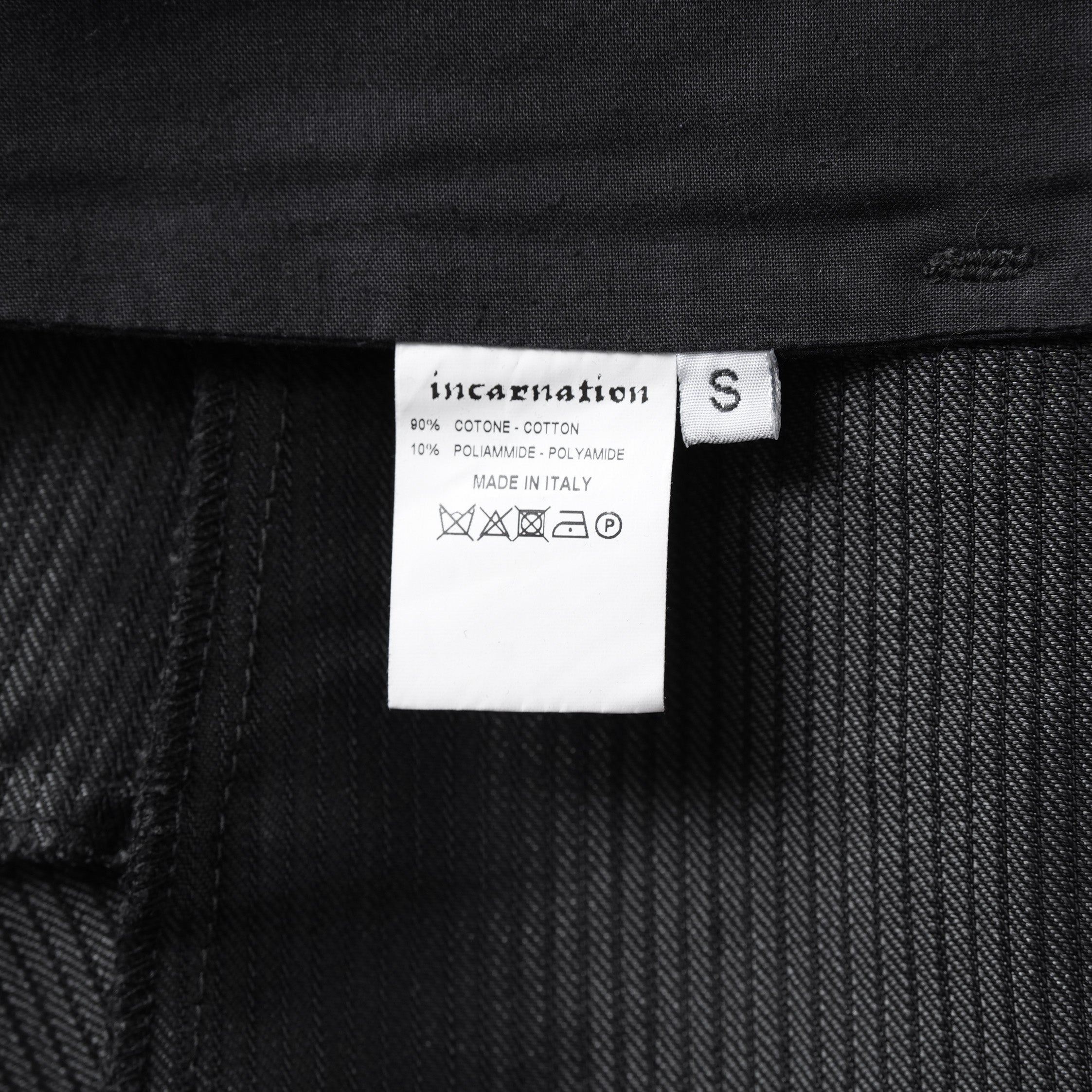 希少 incarnation インカネーション / 17SS LINEA_F by incarnation MMXVII-X630 PANTS W.POCKET SARROUEL SHORT UNLINED サルエル パンツ / size S (BLACK)