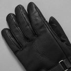 ISAMU KATAYAMA BACKLASH イサムカタヤマ バックラッシュ / ディアスキン モーターサイクルグローブ ロングタイプ 鹿革 / size M (BLACK) アクセサリー 123066-alm