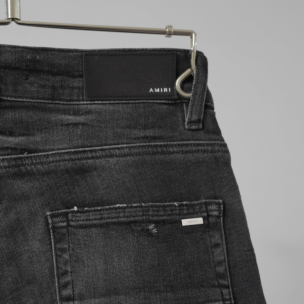 AMIRI アミリ / 美品 ブラッククラッシュスキニージーンズ デニム パンツ / size 30 (BLACK)