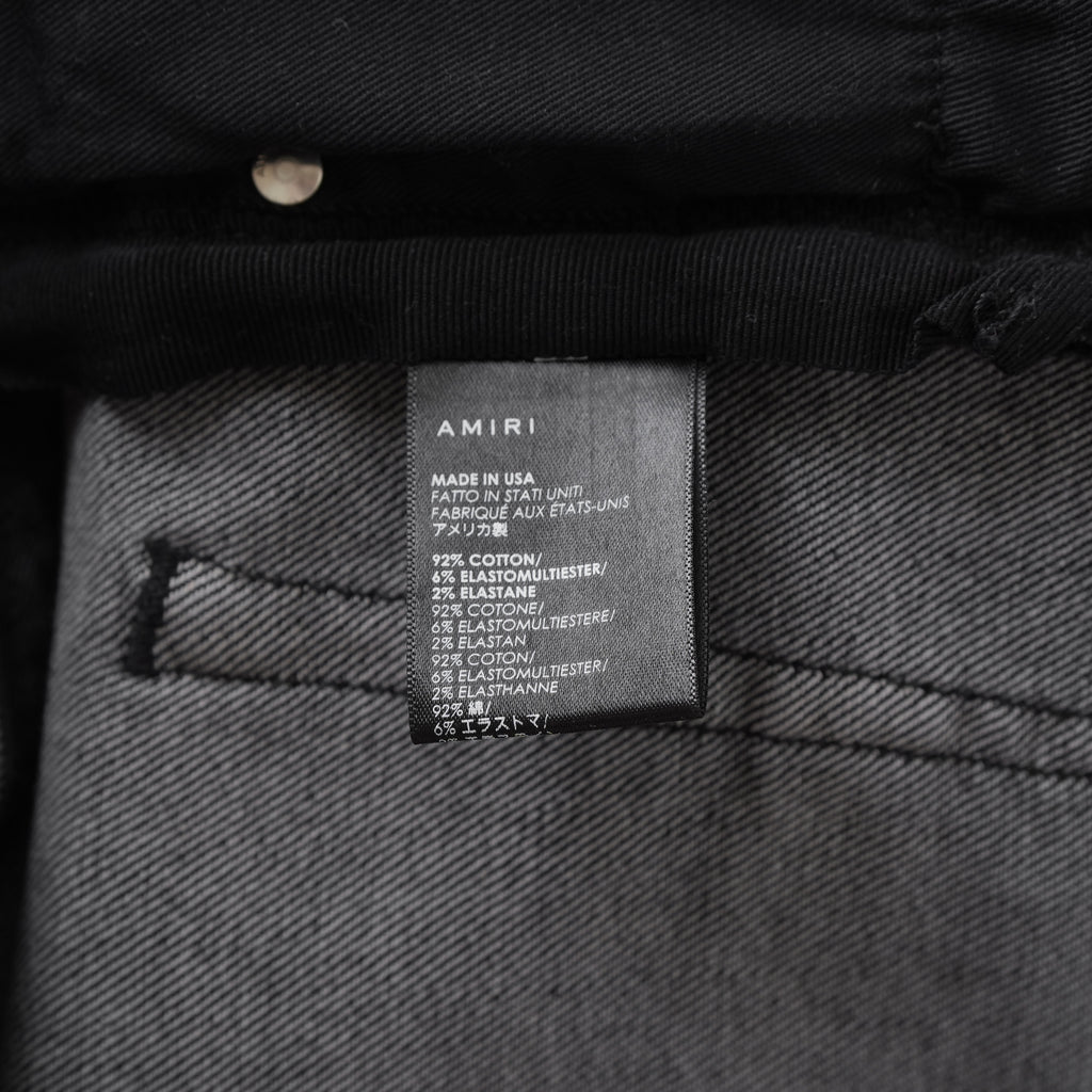 AMIRI アミリ / 美品 ブラッククラッシュスキニージーンズ デニム パンツ / size 30 (BLACK)