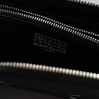 MAISON MARGIELA メゾンマルジェラ / 2023年製 グレイニーレザー製ラウンドファスナー 長財布 4ステッチ ジップアラウンド ウォレット アクセサリー / BLACK 123067-alm