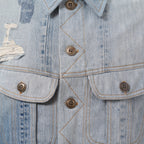 GREG LAUREN グレッグローレン / 18SS VINTAGE DENIM TRUCKER JACKET デニム ジャケット / FM018 DBLU / size 2 (INDIGO)