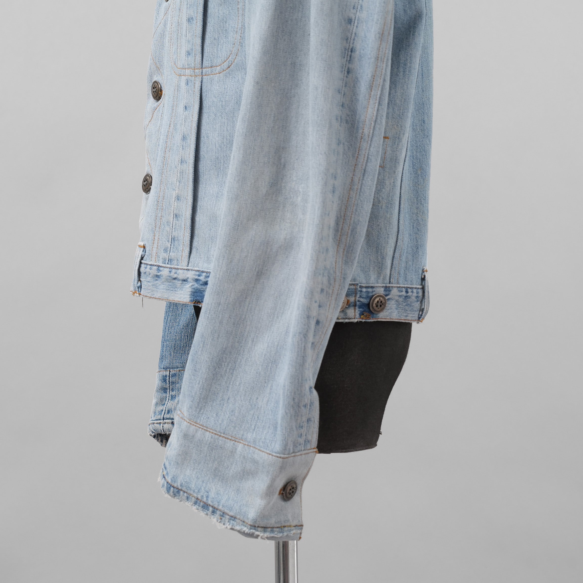 GREG LAUREN グレッグローレン / 18SS VINTAGE DENIM TRUCKER JACKET デニム ジャケット / FM018 DBLU / size 2 (INDIGO)