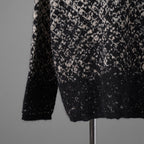 MM6 Maison Margiela メゾン マルジェラ / 25AW 美品ウール チェックニット / S52HL0051 /size S (BLACK/BEIGE）