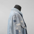 GREG LAUREN グレッグローレン / 18SS VINTAGE DENIM TRUCKER JACKET デニム ジャケット / FM018 DBLU / size 2 (INDIGO)