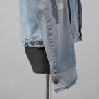 GREG LAUREN グレッグローレン / 18SS VINTAGE DENIM TRUCKER JACKET デニム ジャケット / FM018 DBLU / size 2 (INDIGO)