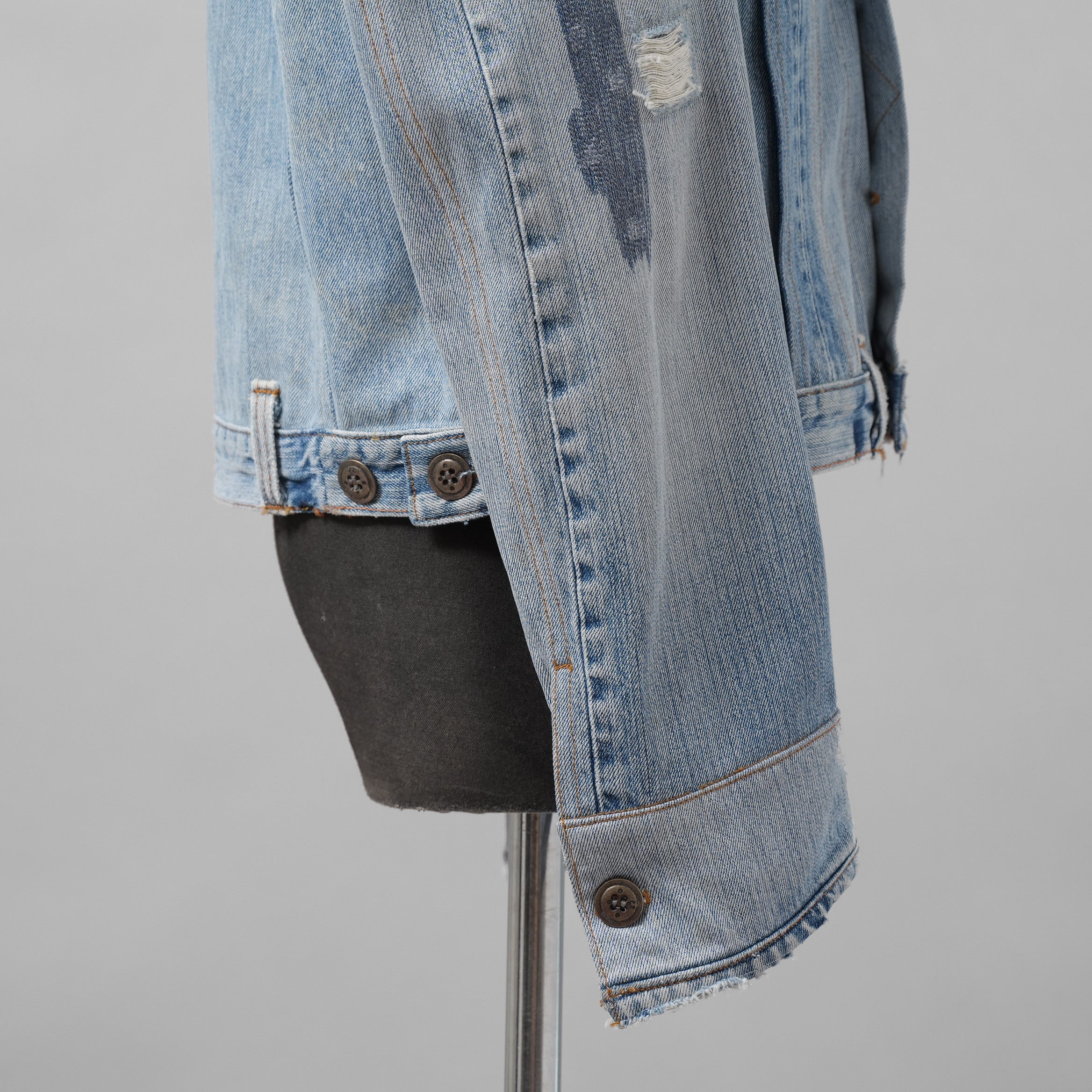 GREG LAUREN グレッグローレン / 18SS VINTAGE DENIM TRUCKER JACKET デニム ジャケット / FM018 DBLU / size 2 (INDIGO)