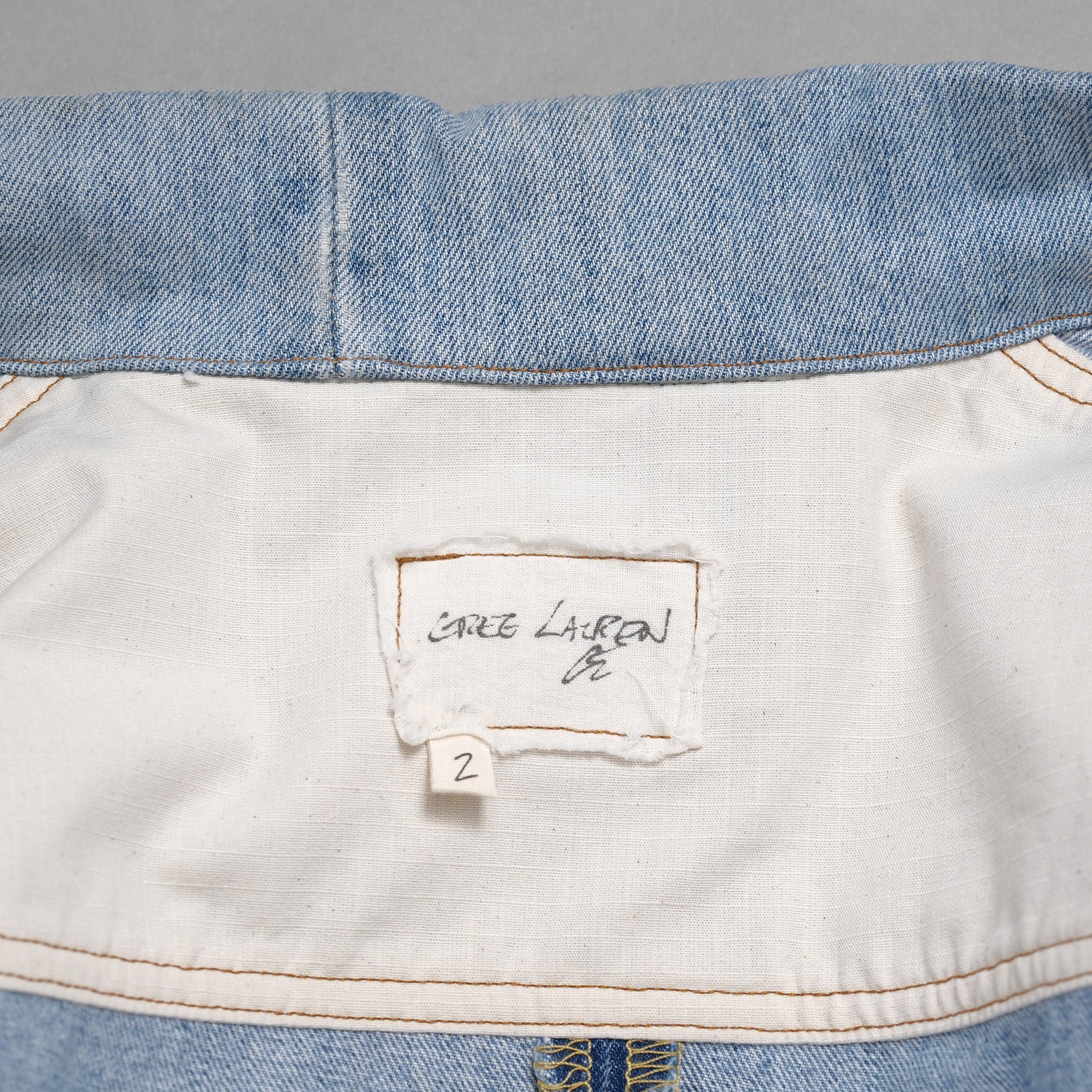 GREG LAUREN グレッグローレン / 18SS VINTAGE DENIM TRUCKER JACKET デニム ジャケット / FM018 DBLU / size 2 (INDIGO)