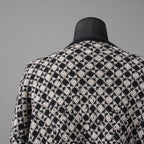 MM6 Maison Margiela メゾン マルジェラ / 25AW 美品ウール チェックニット / S52HL0051 /size S (BLACK/BEIGE）