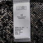 MM6 Maison Margiela メゾン マルジェラ / 25AW 美品ウール チェックニット / S52HL0051 /size S (BLACK/BEIGE）