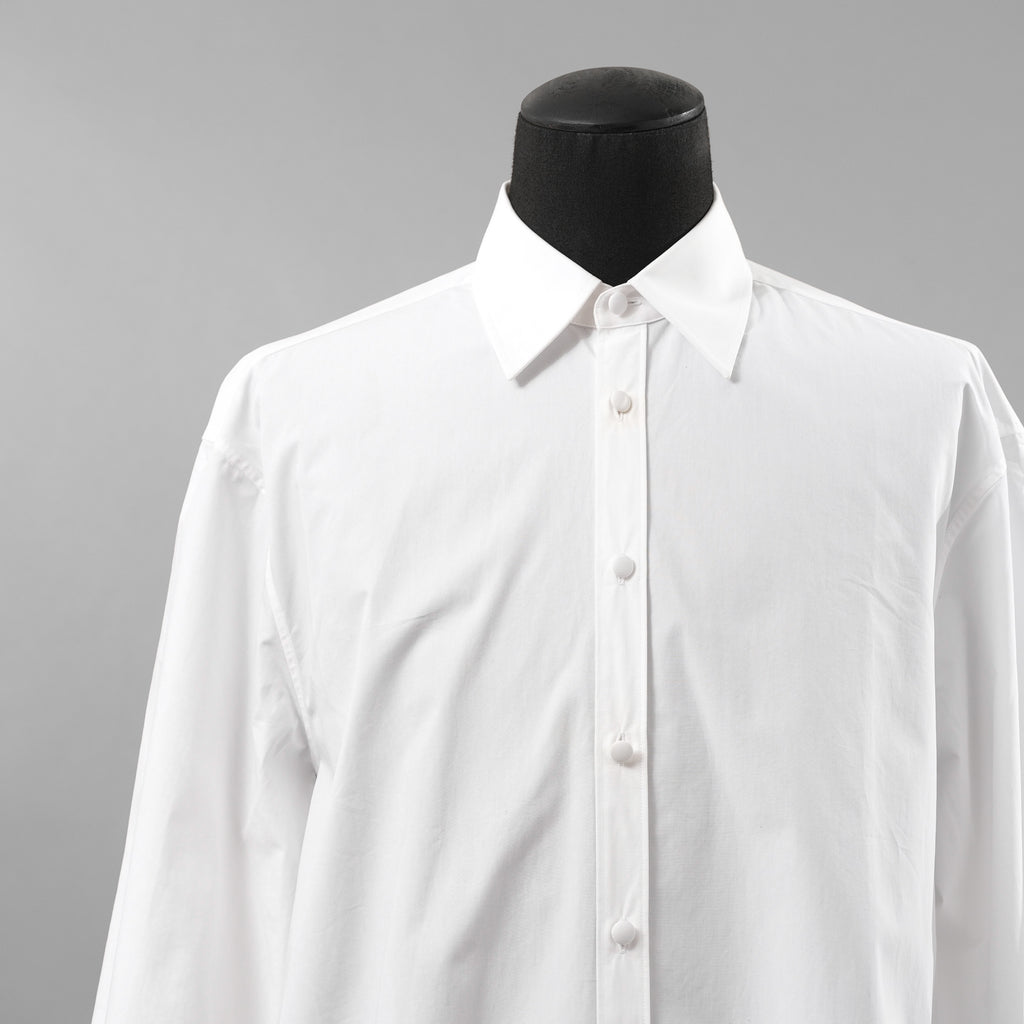 Valentino Garavani ヴァレンティノ ガラヴァーニ / 20SS ロングシャツ 長袖シャツ / TV0ABE404WW / size 38 (WHITE)